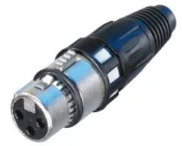 Neutrik NC3FXCC разъем XLR female для цифровых аудиосигналов (AES/EBU), обжим, для AES3