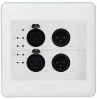 XILICA R22-WP-X White Панель аудио измерений с двойными 2in/ 2out разъемами Dante, цвет белый