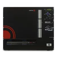 Bulldozer 24-25
                Диммер Bulldozer 24-25
Цифровой диммер, 24 канала по 5 кВт, настенное исполнение, замедляющие дросселя.