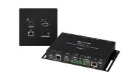 Crestron HD-MD-300-C-E-B, комплект удлинителя сигнала по витой паре, состоящий из автоматического коммутатора с масштабированием и приёмника. HDMI 3X1/ управлением IR и RS 232 /VGA IN/ Аудио Pin 5, черный