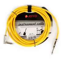 JOYO CM-12 Cable Yellow инструментальный кабель, 4,5 м, TS-угловой TS 6,3 мм