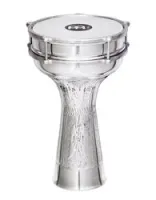 Meinl he-314  дарбука 8"х14,5", встроенные бубенцы, алюминий, ручная ковка