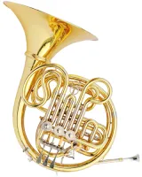 French horn F/Bb Artemis RFH-5031 - Профессиональная двойная валторна со съемным раструбом и механическими тягами, реплика 103 модели. Корпус и раструб из лакированной латуни