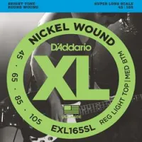 D`addario exl-165sl  струны для бас-гитары nickel wound 45-105, super long scale