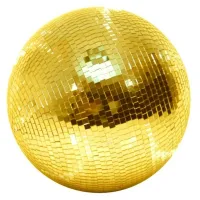 STAGE4 Mirror Ball 30G Классический зеркальный диско-шар / Диаметр: 30см. / Площадь поверхности: 0,28м. / Размер ячеек: 10x10мм. / Материал ячеек: Стекло (зеркало) / Цвет: Золотой / Материал основания (сферы): Твердый пластик / Количество точек крепления:
