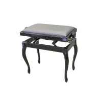 Hidrau bg200 black matt (l28)  банкетка, черная сатинированная, черная кожа