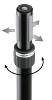 K&M 21467-000-55 (уценка)  (помятая упаковка) стойка ring lock для ас, 1370-2170 мм, чёрная