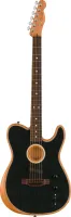 FENDER ACOUSTASONIC TELE BK W/ BAG E электроакустическая гитара, цвет черный, в комплекте чехол