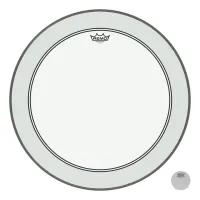 REMO P3-1322-C2-08P Bass, Powerstroke 3, Clear, 22", 2-1/2" Impact Patch, 8-Pack пластик
