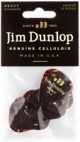 Dunlop 483p04hv celluloid white pearloid heavy 12pack  медиаторы, жесткие, 12 шт.