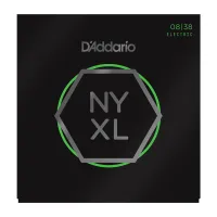 NYXL0838 NYXL Комплект струн для электрогитары, никелированные, Extra Super Light, 08-38, D'Addario