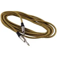 Rockcable rcl 30203 tc d/ gold  инструментальный кабель, джек-джек, 3 метра, в оплётке