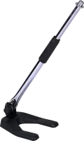 ECO MS037 Chrome Микрофонная настольная телескопическая стойка с чугунным основанием, Цвет: Черный/хром, высота: 40-58см., Вес: 2,4 кг., Поставляется по 10шт. в коробке размером: 29x25x44cm