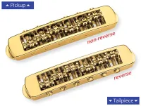 12080500 STM Бридж Tune-O-Matic, золото, Schaller