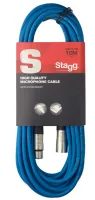 STAGG SMC10 CBL - микрофонный шнур, xlr-xlr, длина 10 метров, цвет синий