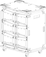 X12T-DOLLY Dolly for X1/X2 Modules транспортировочная тележка для шести громкоговорителей X2-212 с к, шт