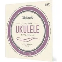 D'Addario EJ87C Струны для укулеле Concert, серия Titanium