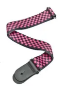 PLANET WAVES 50H03 50MM STRAP - BLK/PINK CHECKER тканевый ремень с рисунком 'черно-розовая клетка'