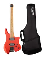 HL-1A-RD Электрогитара безголовая, красная, Caraya