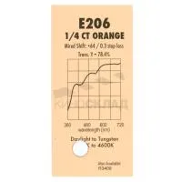 # 206 Quarter C.T.Orange, светофильтр, рулон 1.22 х 7.62 м -