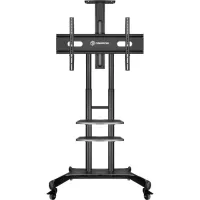 Multibrackets M5310 - Мобильная стойка для ЖК-панели 55-80", VESA 800x500, -5°+15°, до 60кг, портретная/альбомная, черный, высота 180см