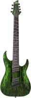 SCHECTER C-7 MULTISCALE SILVER MOUTAIN TXV - 7-струнная электрогитара, 24 лада, мультимензура, корпус: красное дерево, гриф: красное дерево, 3 куска, вклееный, накладка:черное дерево, звукосниматели HH Schecter USA Sonic Seducer, регулировки: 2х громкость