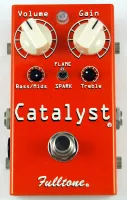 Fulltone Catalyst гитарная педаль фуз/бустер/овердрайв, ручная сборка, регулировки volume/gain/bass/mids/treble, выбор режима flame/spark.