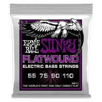 ERNIE BALL 2811 Flatwound Slinky Power 55-110 - Струны для бас-гитары
