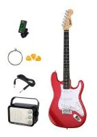 BST-KIT-RD Электрогитара с комбоусилителем и аксессуарами, красная, Belcat