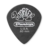 482P.60 Tortex Pitch Black Jazz III Медиаторы 12шт, толщина 0,60мм, Dunlop