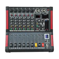 FREEBOSS MINI6 Микшерный пульт 6 моно каналов + 48 В, BT/USB плеер, 99 эффект