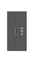 Kramer MD-C/CM(B), Пассивная вставка с разъемом USB тип C, вилка, цвет черный