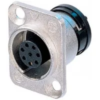 Neutrik ORP8F-NI панельный разъём NeutriCon female c установленными контактами никелированный корпус