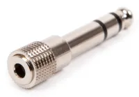 FORCE CFA-050 - переходник джек 3,5 мм. ст. "мама" - джек 1/4" ст. метал. корпус.