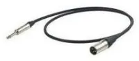 PROEL XTRA250LU5 Шнур-переходник в нейлоновой оплетке моно "джек 1/4" <> "XLR3 папа", длина 5м, цвет