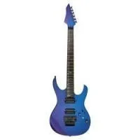 Mooer mmt100 fr aurora purple  электрогитара с чехлом, форма суперстрат, нн, floydrose, фиолетовый