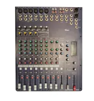 Qtex QAP MG124CX- 12-канальный микшер с процессором эффектов, 6 входов Mic/Line с фантомным питанием 48 В, 4 входа Line
