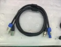 STAGE4 LightLink DUO P2 Коммутационный кабель комбинрованный с разъемами для светильников серии BARTONE / XLR 3 PIN DMX In/Out - Powercon Power in/out / Длина 2 м / Сечение кабеля DMX: 3x0.65 мм2; сечение кабеля питания 3x1,5 мм2 / Диаметр кабля DMX: 6.9 