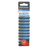 00-00019863 Super Power Alkaline Элемент питания AA/LR6 щелочной 1.5В, 10шт, GoPower