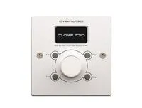 CVGAUDIO ERC-2W - Настенный программируемый контроллер управления, TCP/IP, RS485, питание PoE, OLED дисплей, энкодер, цвет светлый алюминий