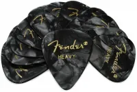 FENDER 351 Shape Premium Picks Medium Black 12 Count набор медиаторов, 12 шт, цвет - черный