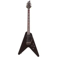 Schecter DEMON V-1 FR SBK Гитара электрическая, 6 струн, 24лада, зв/сн Duncan Designed Active HB-105