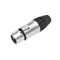 Seetronic SCMF3-G- Кабельный разъем XLR 3-pin (розетка), на кабель диаметром 3,5–8,0 мм, под пайку