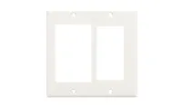 Рамка панели управления BIAMP [WP-D2G-W] 2-gang Decora wall plate