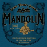 880M Комплект струн для мандолины фосфор-бронза La Bella