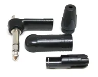 Neutrik NP3RX-BAG кабельный разъем Jack 6.3мм TRS (стерео) штекер угловой, черненый корпус