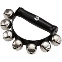 MEINL SLB7 SLEIGH BELLS джингл-стик с 7 колокольчиками, цвет чёрный