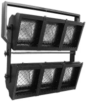 ИМЛАЙТ Cyclorama LINEA STAGE 800 3x2A  6-и секционный софитный светильник асимметричный для использования плёночных светофильтров, в комплекте лампы R7s  500, 800 Вт 117,6 мм