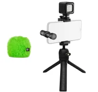 RODE Vlogger Kit iOS edition разноцветное лето GREEN комплект Vlogger kit c зелёной меховой ветрозащ