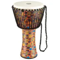 Meinl padj2-xl-f  джембе 14" с веревочной настройкой travel series, синт мембрана, kenyan quilt